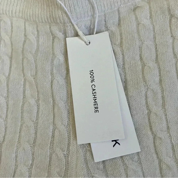 NWT Janie and Jack off white  ivory cream cable knit 100% cashmere pants - Picture 7 of 7